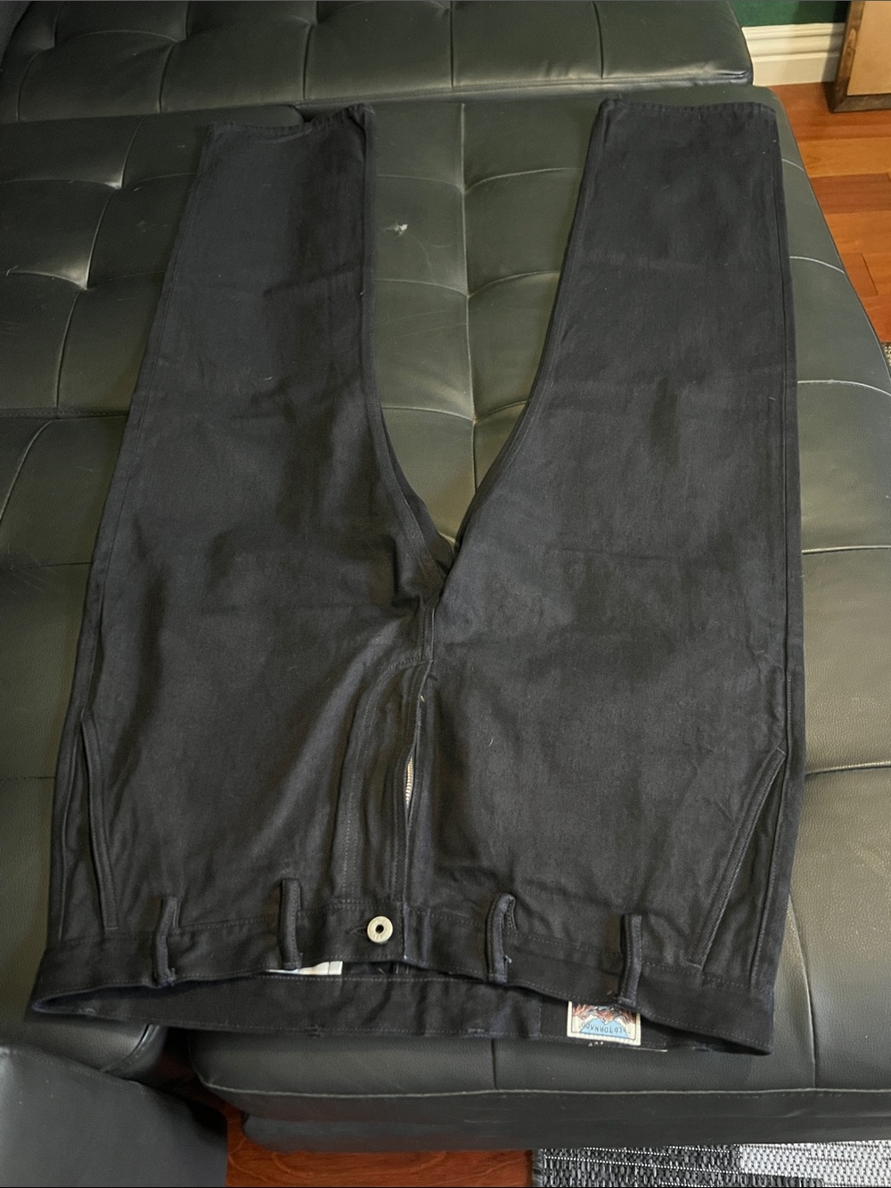 Red Tornado Black/Blue chino pant - Picture 7 of 13